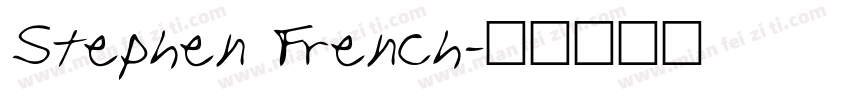Stephen French字体转换